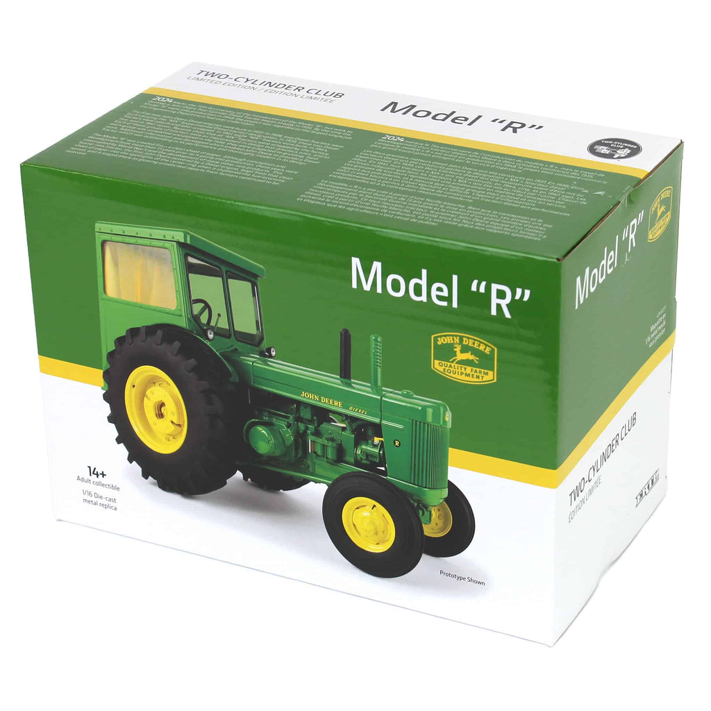 John Deere Model "R" w/ Cab (2024 Two Cylinder Club) Diecast 1:16 Scale Model - ERTL 45945