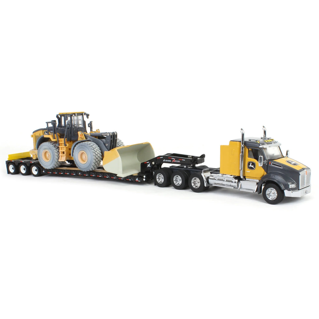 John Deere 904 P-Tier Wheel Loader w/ Kenworth T880 Semi & Trailer (Prestige Collection) Diecast 1:50 Scale Model - ERTL 45969