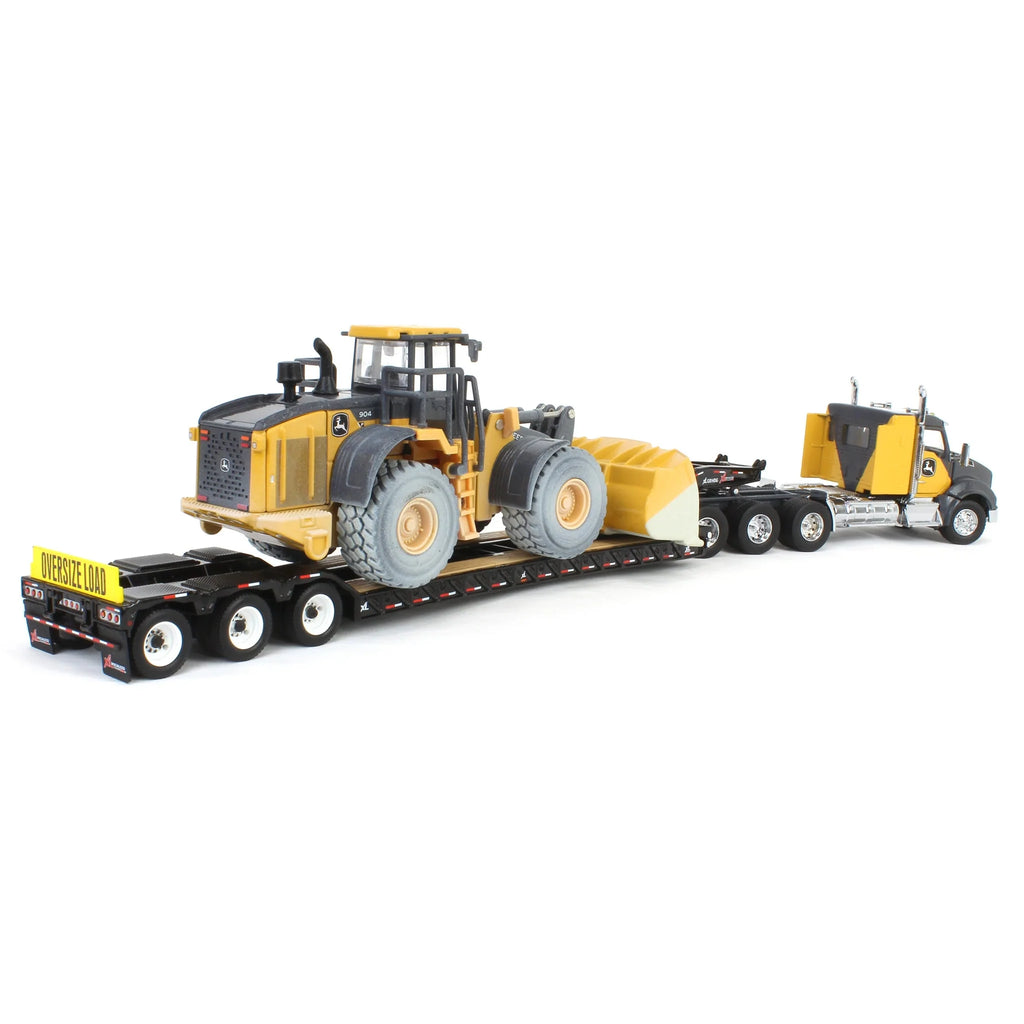 John Deere 904 P-Tier Wheel Loader w/ Kenworth T880 Semi & Trailer (Prestige Collection) Diecast 1:50 Scale Model - ERTL 45969