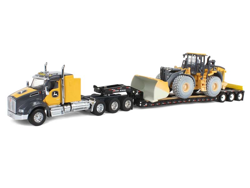 John Deere 904 P-Tier Wheel Loader w/ Kenworth T880 Semi & Trailer (Prestige Collection) Diecast 1:50 Scale Model - ERTL 45969