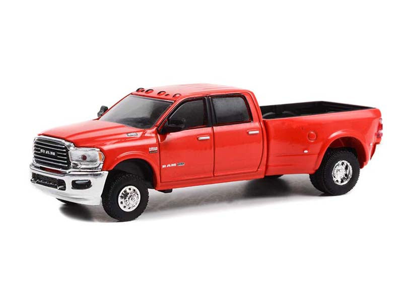 CHASE 2021 Ram 3500 Dually Limited Longhorn Edition - Flame Red Clear-Coat (Dually Drivers) Series 9 Diecast 1:64 Scale Model - Greenlight 46090E