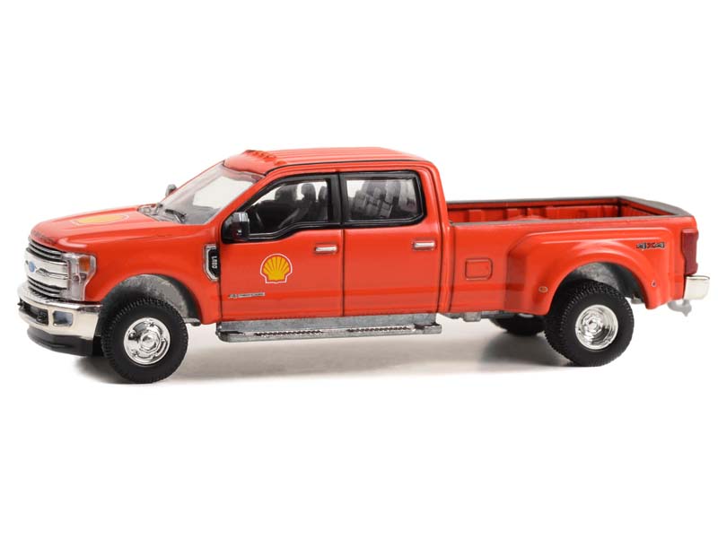 2019 Ford F-350 Lariat Dually - Shell Oil (Dually Drivers) Series 13 Diecast 1:64 Scale Model - Greenlight 46130E