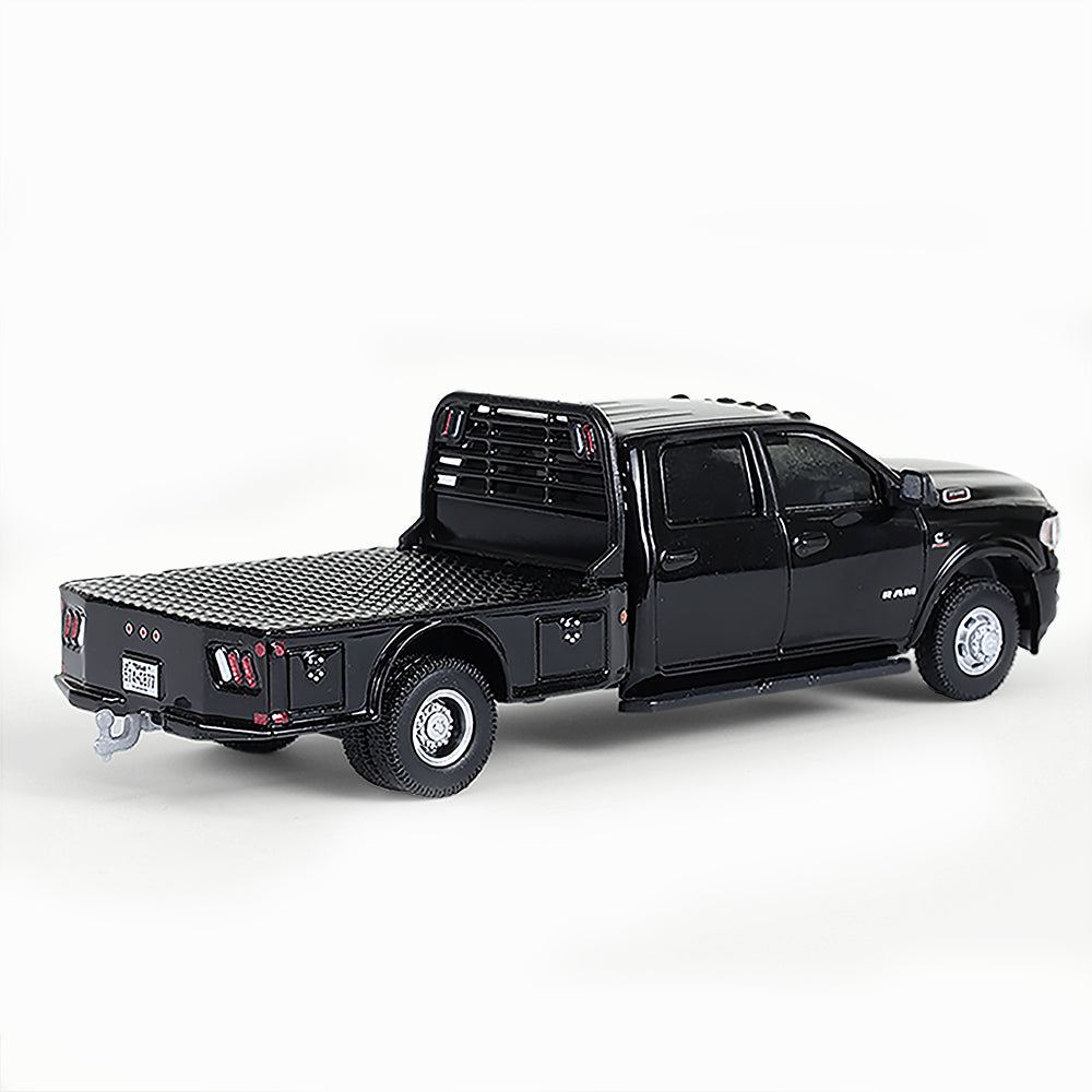 48 PACK 2023 Ram 3500 Dually Flatbed - Black (Dually Drivers Series 16) Diecast 1:64 Scale Model - Greenlight 46160F