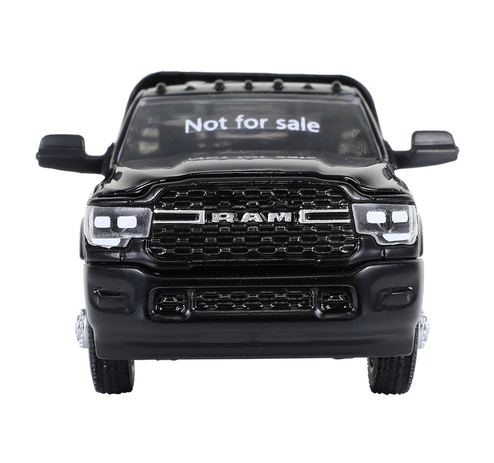 48 PACK 2023 Ram 3500 Dually Flatbed - Black (Dually Drivers Series 16) Diecast 1:64 Scale Model - Greenlight 46160F
