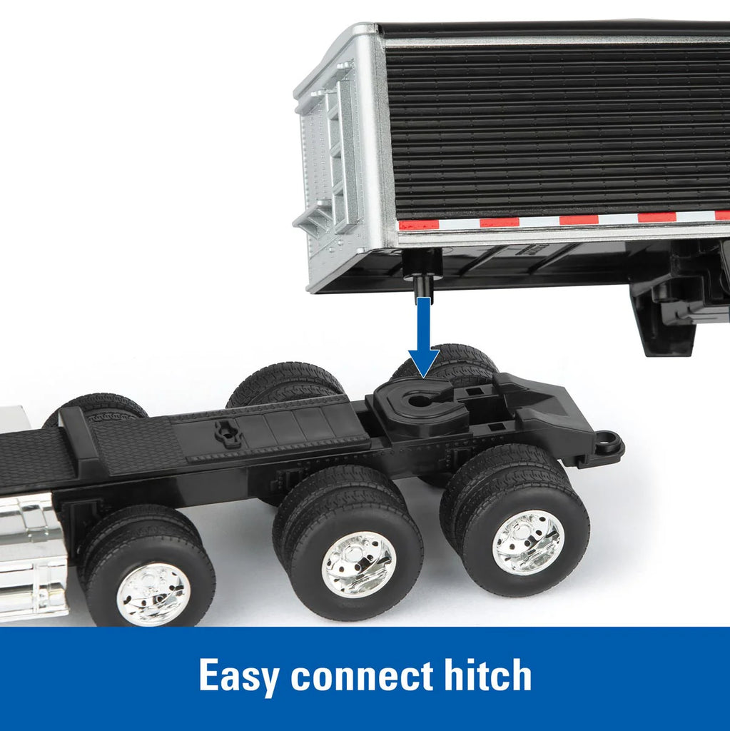 Freightliner 122SD Semi Truck w/ Grain Trailer 1:32 Scale Model - ERTL 47361