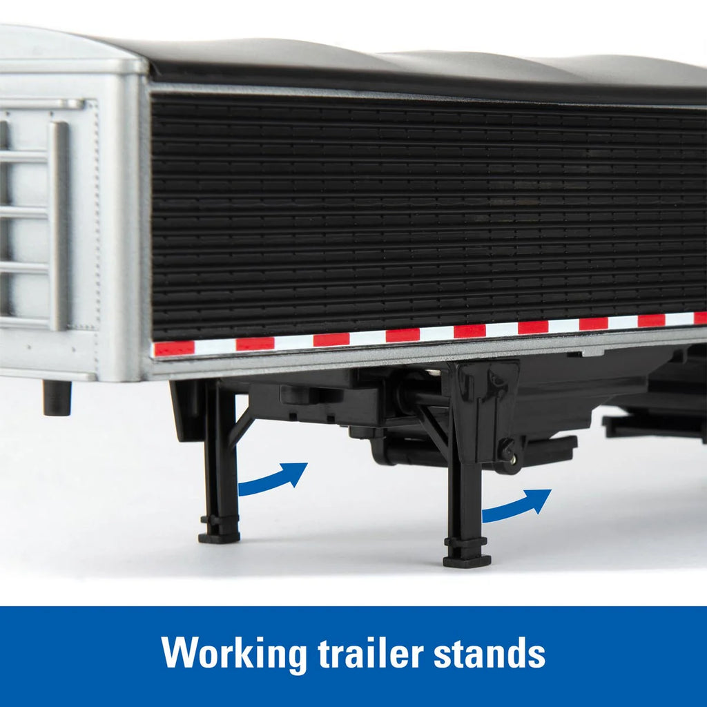 Freightliner 122SD Semi Truck w/ Grain Trailer 1:32 Scale Model - ERTL 47361