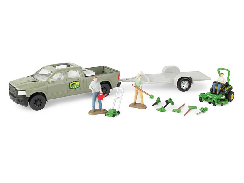 John Deere Lawn Care Playset Set Pickup (Big Farm Series) 1:32 Scale Model - ERTL 47551