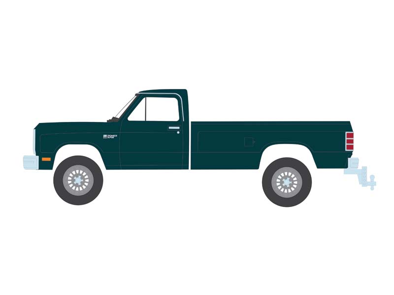 PRE-ORDER 1982 Dodge Ram W250 Power Ram – Medium Seaspray Green Metallic (Down on the Farm Series 9) Diecast 1:64 Scale Model - Greenlight 48090B