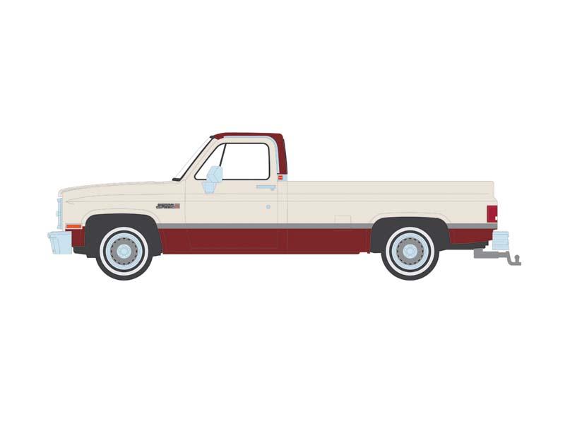 1981 GMC Sierra Classic K2500 - Neutral & Dark Carmine Red Deluxe (Down on the Farm Series 10) Diecast 1:64 Scale Model - Greenlight 48100D