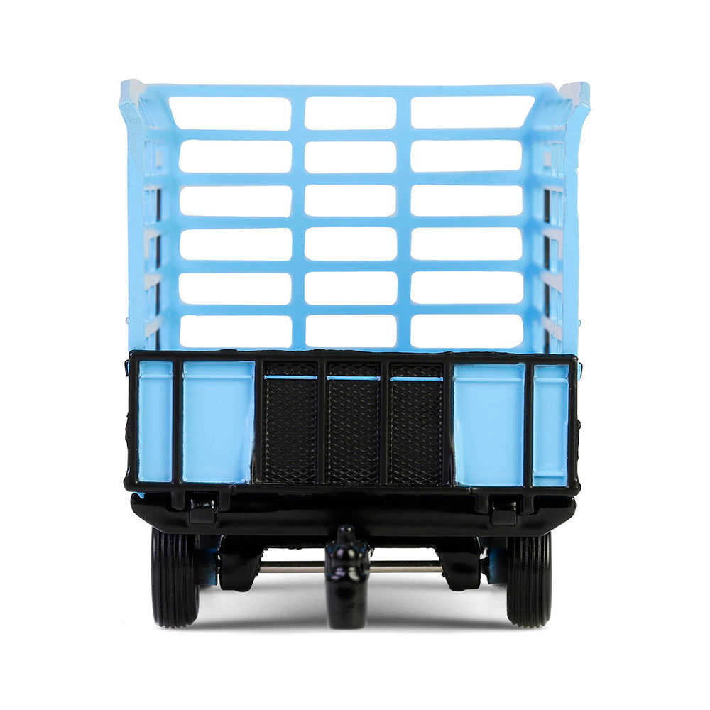 CHASE Bale Throw Wagon - Light Blue (Down on the Farm Series 10) Diecast 1:64 Scale Model - Greenlight 48100F