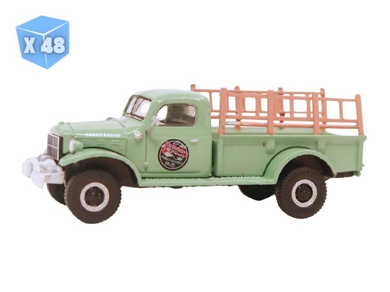 PRE-ORDER - 48 PACK 1946 Dodge Power Wagon – Strawberry Farm (Down on the Farm Series 11) Diecast 1:64 Scale Model - Greenlight 48110B
