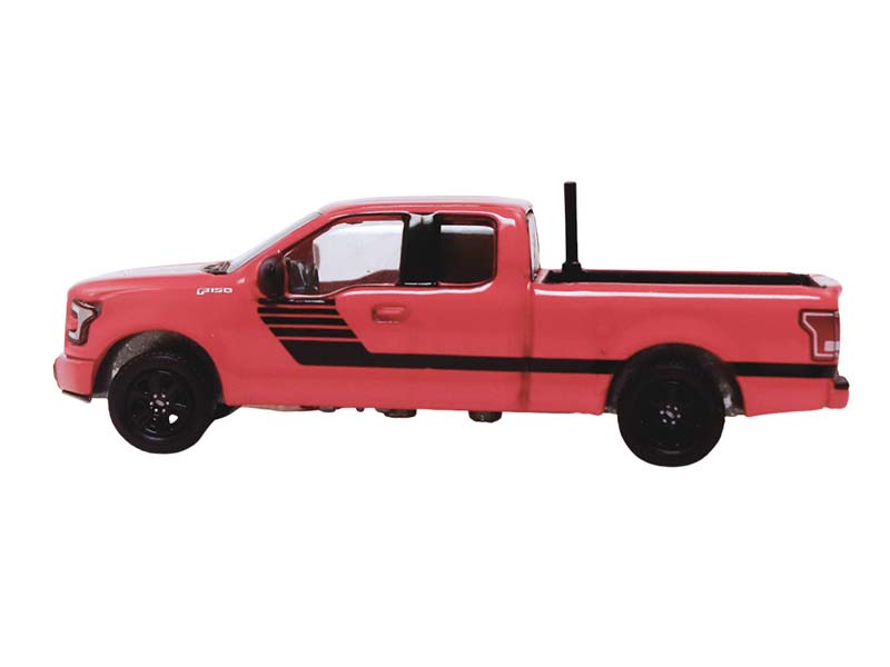 PRE-ORDER 2015 Ford F-150 w/ Ladder Rack - Red (Down on the Farm Series 11) Diecast 1:64 Scale Model - Greenlight 48110E