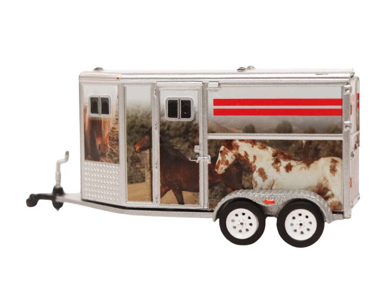 PRE-ORDER Horse Trailer - Custom Horse Wrap (Down on the Farm Series 11) Diecast 1:64 Scale Model - Greenlight 48110F