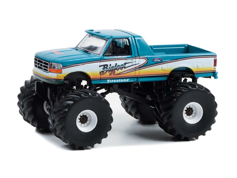 CHASE 1993 Ford F-250 Monster Truck - Bigfoot #11 (Kings of Crunch) Series 12 Diecast 1:64 Scale Models - Greenlight 49120C