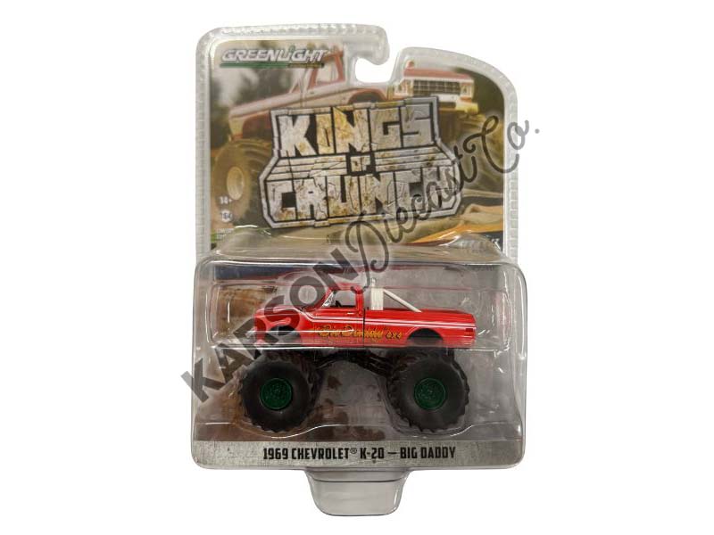 CHASE 1969 Chevrolet K20 Monster Truck - Big Daddy (Kings of Crunch Series 13) Diecast 1:64 Scale Model - Greenlight 49130A
