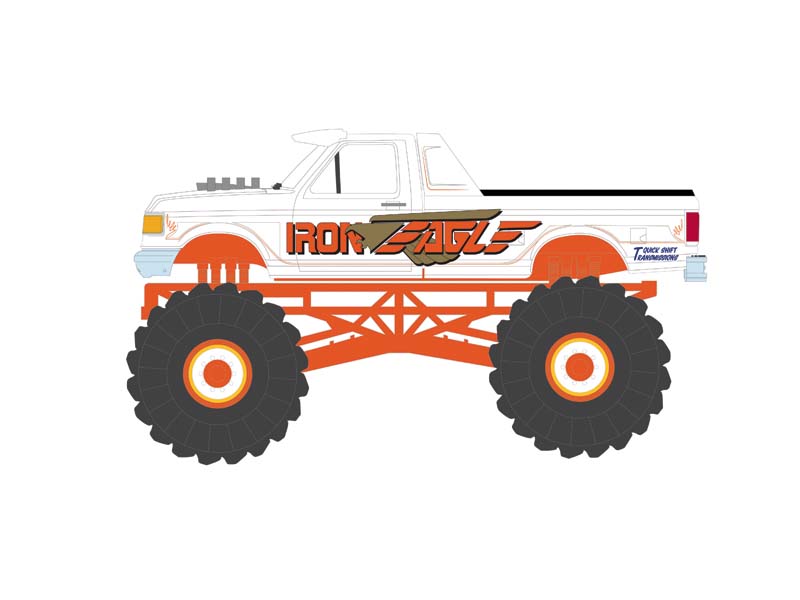 PRE-ORDER 1990 Ford F-350 -  Iron Eagle (Kings of Crunch Series 15) Diecast 1:64 Scale Models - Greenlight 49150E