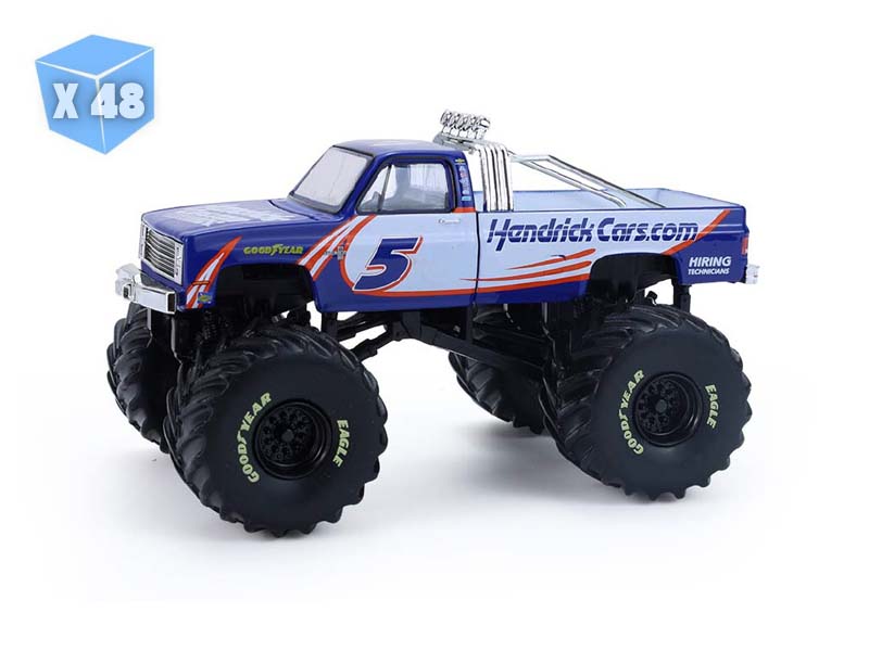 PRE-ORDER - 48 PACK 1981 Chevrolet K20 Monster Truck - #5 Hendrick Motorsports (Kings of Crunch) Diecast 1:64 Scale Model - Greenlight 49180A