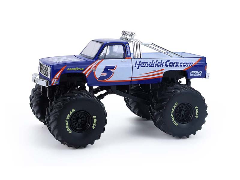 PRE-ORDER 1981 Chevrolet K20 Monster Truck - #5 Hendrick Motorsports (Kings of Crunch) Diecast 1:64 Scale Model - Greenlight 49180A