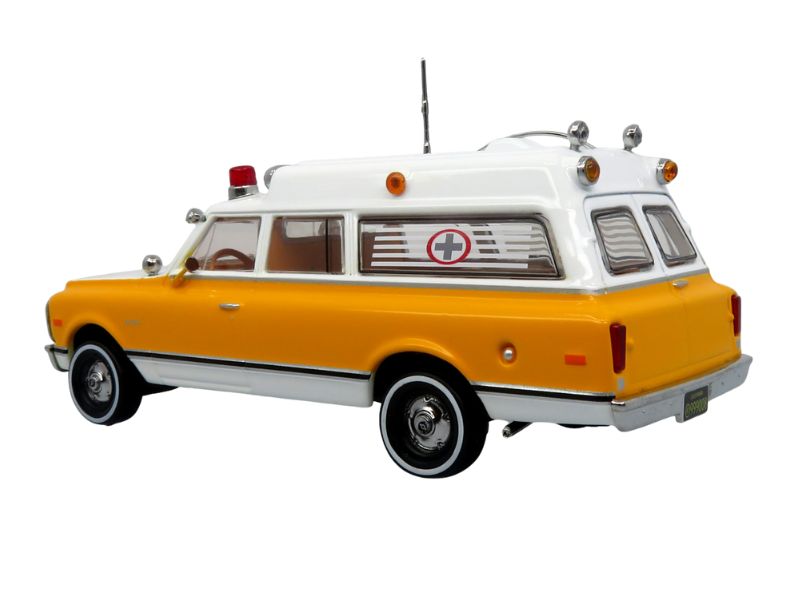 1969 Chevrolet C-10 Ambulance: Rampart General Hospital Diecast 1:50 Scale Model - Iconic Replicas 50-0549