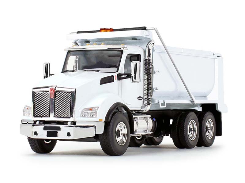 Kenworth T880 Dump Truck - White Diecast 1:50 Scale Model - First Gear 50-3471
