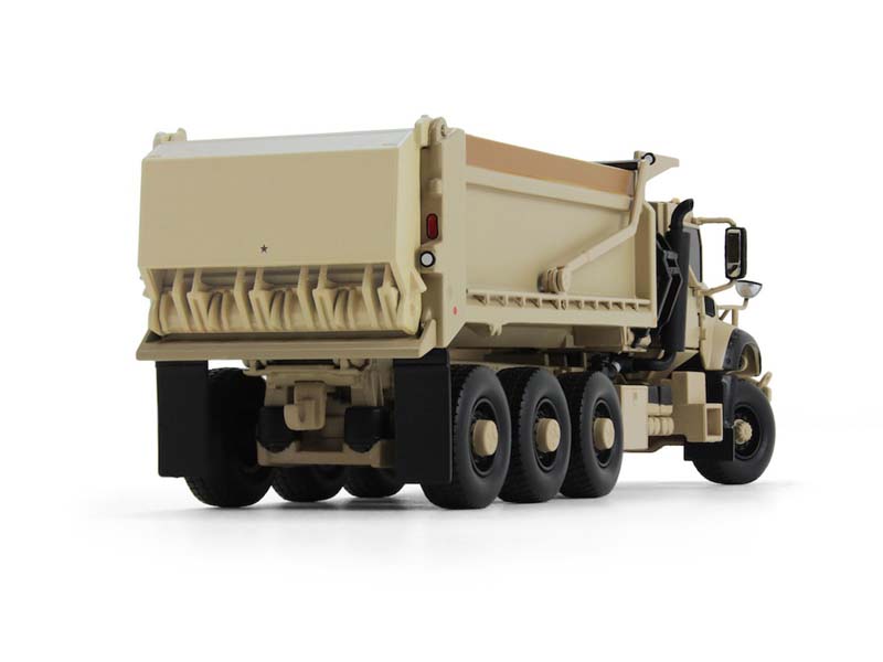 PRE-ORDER Mack Defense M917A3 Heavy Dump Truck - Tan Diecast 1:50 Scale Model - First Gear 50-3495