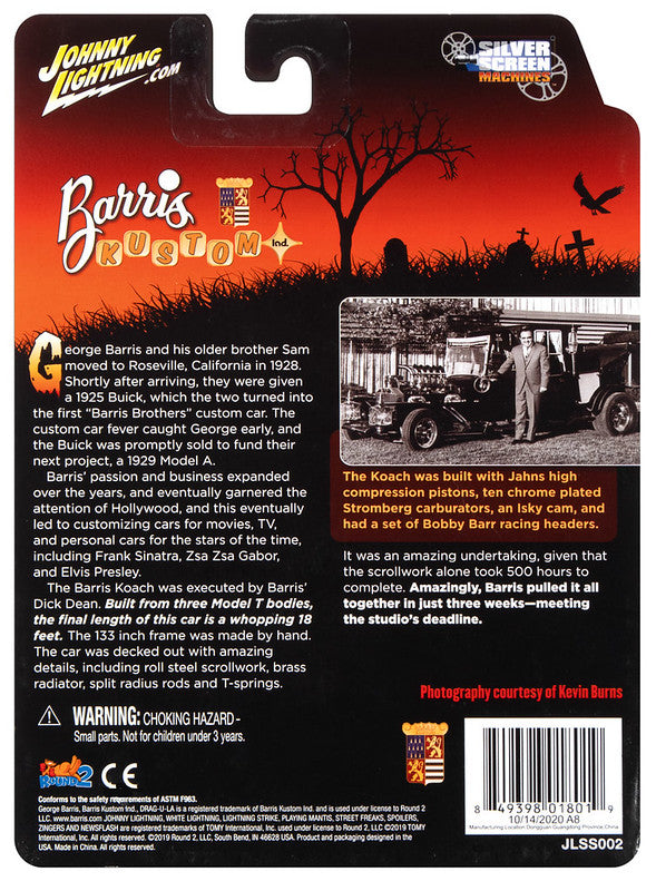 Barris Koach (Silver Screen Machines) Diecast 1:64 Scale Model - Johnny Lightning JLSS002