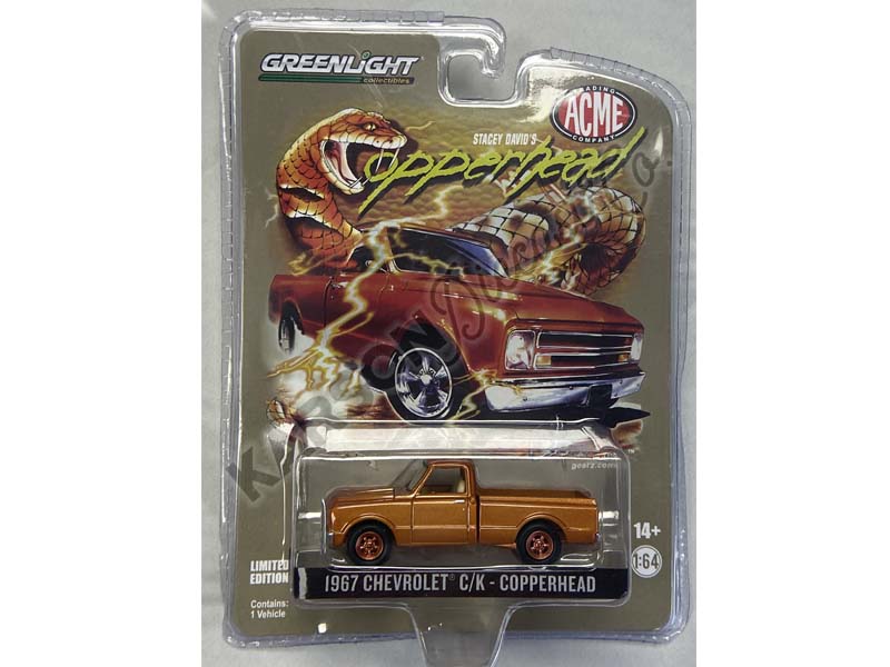 CHASE Stacey David’s Gearz 1967 Chevrolet C/K Pickup (ACME Exclusive) Diecast 1:64 Scale Model - Greenlight 51492