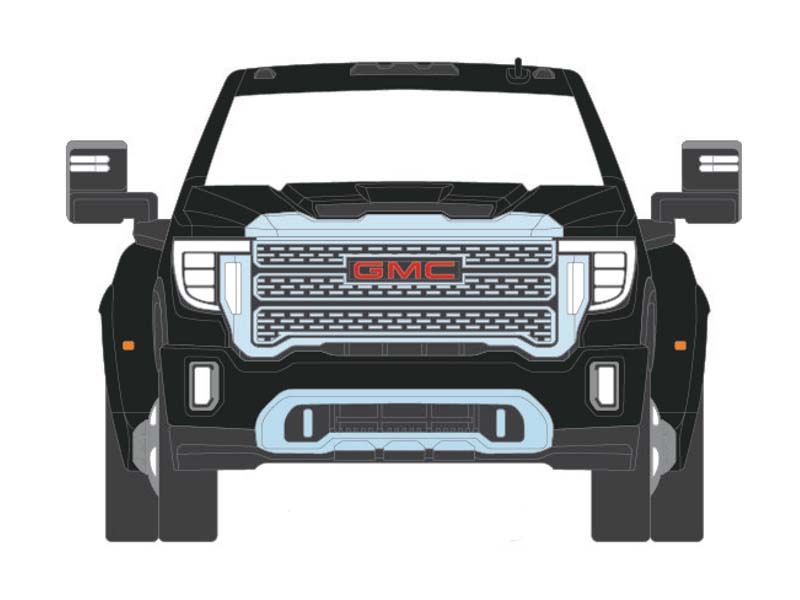 Paraurti Anteriore Avvolgente In Scala 1/64 Per GMC Sierra, Luce Verde, Karson Custom - Foto 1