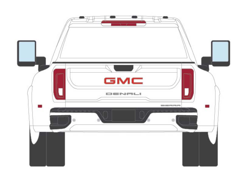 PRE-ORDER 48 COUNT CASE 2022 GMC Sierra 3500 Denali Dually - WHITE FROST (Exclusive) Diecast 1:64 Scale Model - Karson Diecast Co. 51544B-48PKCASE