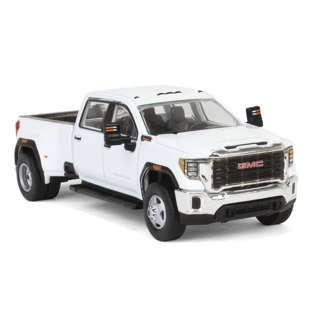 2022 GMC Sierra 3500HD Pro Dually - Summit White (Exclusive) Diecast 1:64 Scale Model - Karson Diecast Co. 51560A