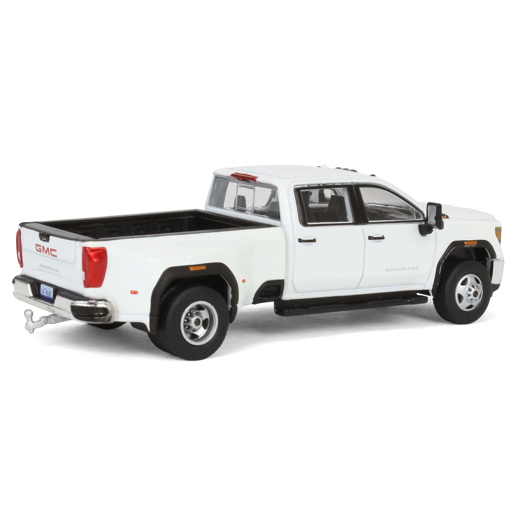 2022 GMC Sierra 3500HD Pro Dually - Summit White (Exclusive) Diecast 1:64 Scale Model - Karson Diecast Co. 51560A