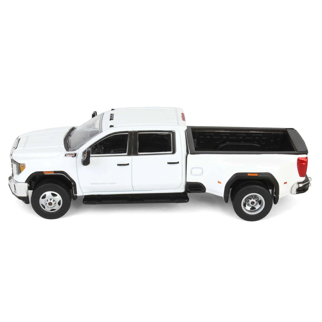 2022 GMC Sierra 3500HD Pro Dually - Summit White (Exclusive) Diecast 1:64 Scale Model - Karson Diecast Co. 51560A
