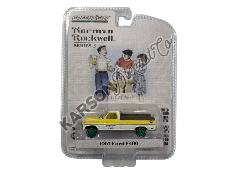 CHASE 1967 Ford F-100 - Farm to Table Fresh Picked Lemons (Norman Rockwell Series 5) Diecast 1:64 Scale Model - Greenlight 54080C