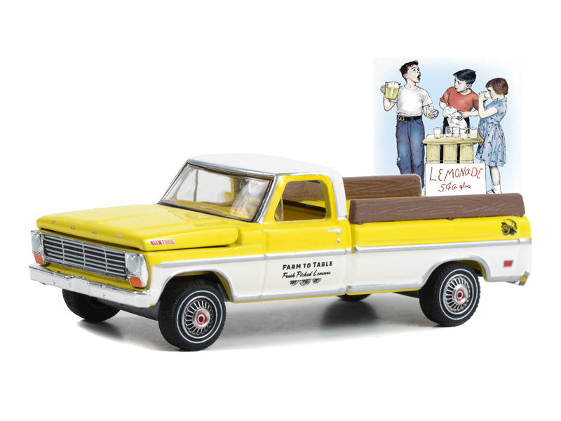 1967 Ford F-100 - Farm to Table Fresh Picked Lemons (Norman Rockwell ) Series 5 Diecast 1:64 Scale Model - Greenlight 54080C