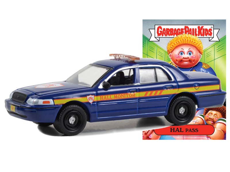 2008 Ford Crown Victoria Police Interceptor - Security Guard (Garbage Pail Kids) Series 5 Diecast 1:64 Scale Model - Greenlight 54090C