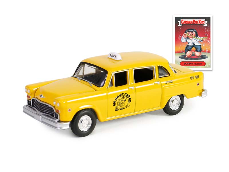 PRE-ORDER 1977 Checker Taxicab - Poppy Fiction (Garbage Pail Kids Series 6) Diecast 1:64 Scale Model - Greenlight 54100A
