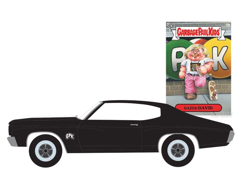 PRE-ORDER 1970 Chevrolet Chevelle - Dazed David (Garbage Pail Kids Series 6) Diecast 1:64 Scale Model - Greenlight 54100B