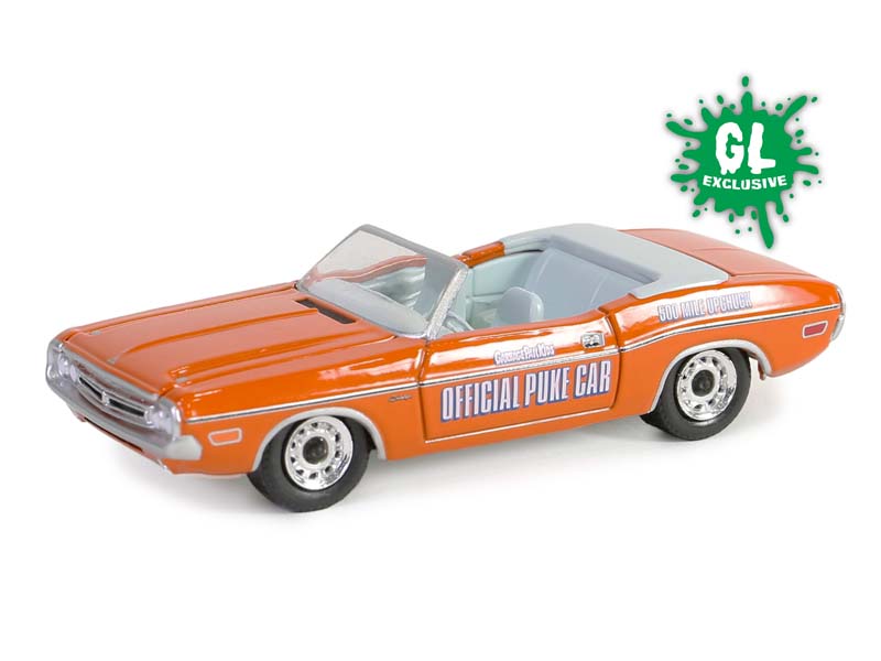 PRE-ORDER 1971 Dodge Challenger Convertible (Garbage Pail Kids Series 6) Diecast 1:64 Scale Model - Greenlight 54100F