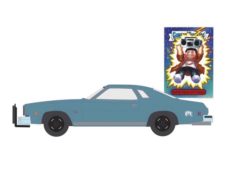 RAW CHASE  1977 Chevrolet Chevelle Malibu Classic - Sawyer Anything (Garbage Pail Kids Series 7) Diecast 1:64 Scale Model - Greenlight 54110E