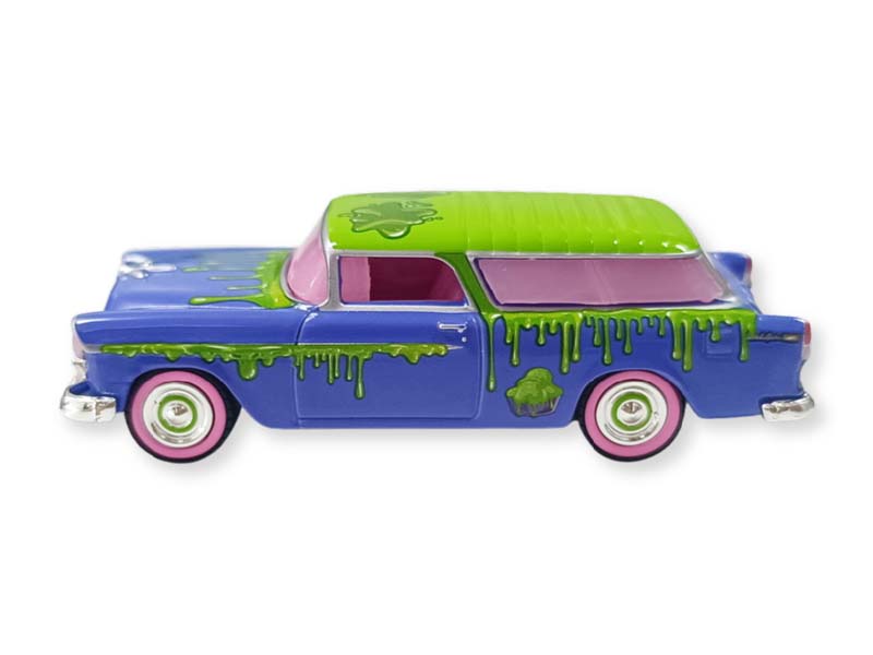 PRE-ORDER 1955 Chevrolet Nomad - Leaky Lindsay (Garbage Pail Kids Series 9 - 40th Anniversary) Diecast 1:64 Scale Model - Greenlight 54130C