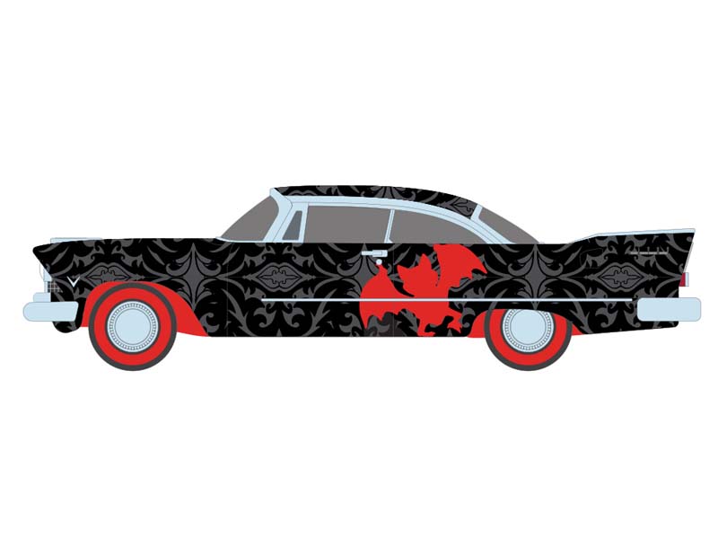 PRE-ORDER 1957 Plymouth Savoy - Nasty Nick (Garbage Pail Kids Series 9 - 40th Anniversary) Diecast 1:64 Scale Model - Greenlight 54130D