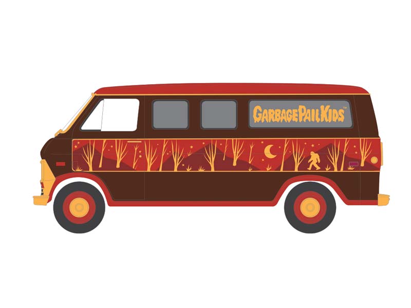 PRE-ORDER 1970 Ford Econoline – Uncanny Ali (Garbage Pail Kids Series 9 - 40th Anniversary) Diecast 1:64 Scale Model - Greenlight 54130F