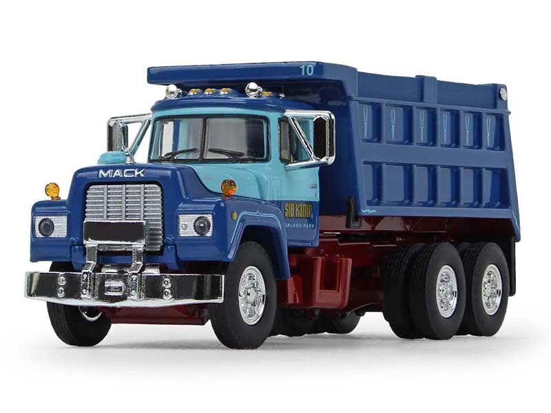 Mack R Dump Truck Blue - Sid Kamp Diecast 1:64 Scale Model - DCP 60-1161