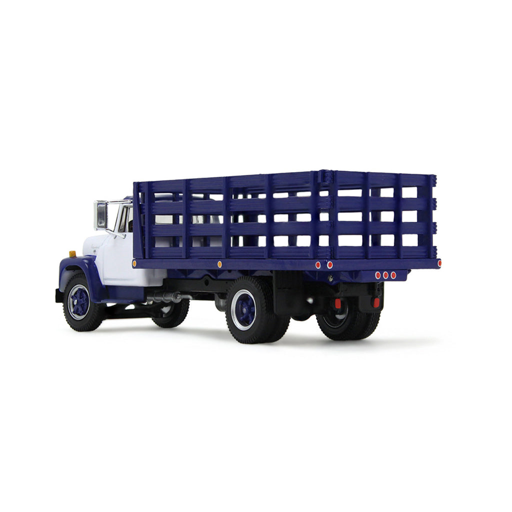 1970 International Loadstar Stake Truck - White and Navy Blue Diecast 1:64 Scale Model - DCP 60-2041
