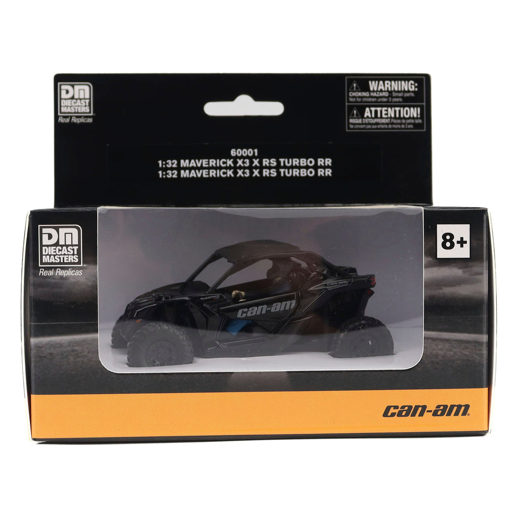 Can-Am Maverick X3 X rs Turbo RR - Triple Black Diecast 1:32 Scale Model - Diecast Masters 60001