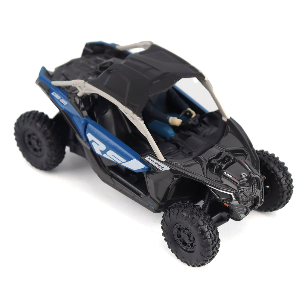 Can-Am Maverick X3 X rs Turbo RR - Intense Blue Carbon Black & Chalk Grey Diecast 1:32 Scale Model - Diecast Masters 60005