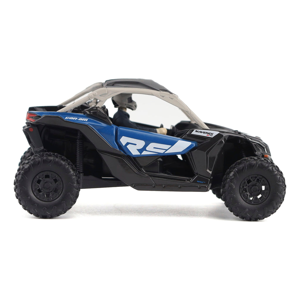 Can-Am Maverick X3 X rs Turbo RR - Intense Blue Carbon Black & Chalk Grey Diecast 1:32 Scale Model - Diecast Masters 60005