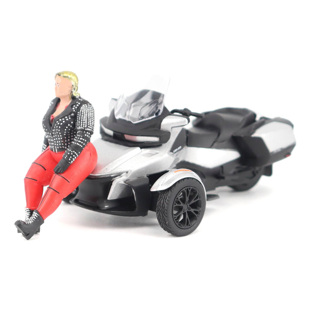 Can-Am Spyder RT Hyper Silver Diecast 1:32 Scale Model - Diecast Masters 60016