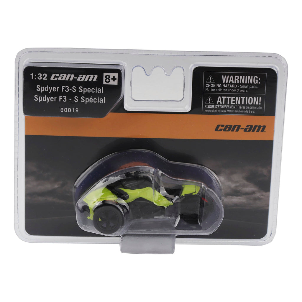 Can-Am Spyder F3-S Special Manta Green Diecast 1:32 Scale Model - Diecast Masters 60019