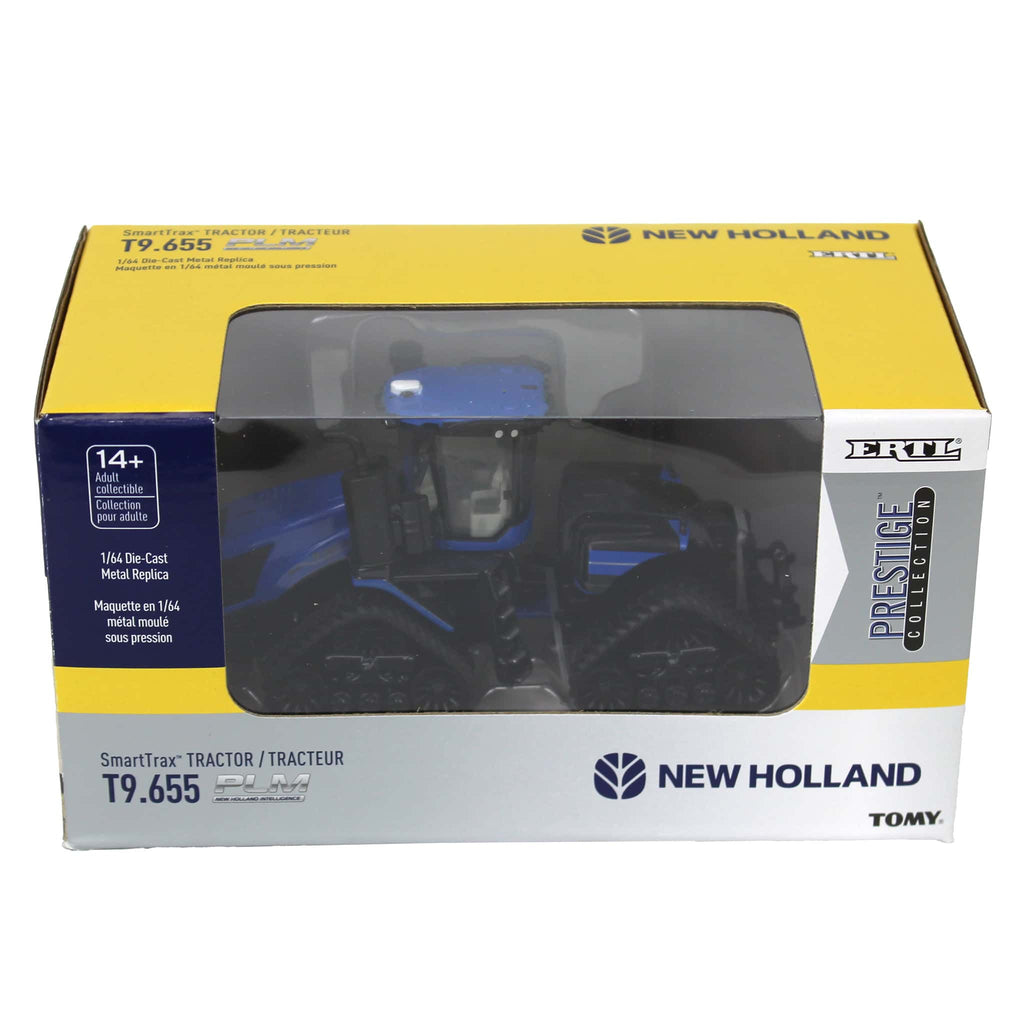 New Holland T9.655 SmartTrax Tractor (Prestige Collection) Diecast 1:64 Scale Model - ERTL 61008